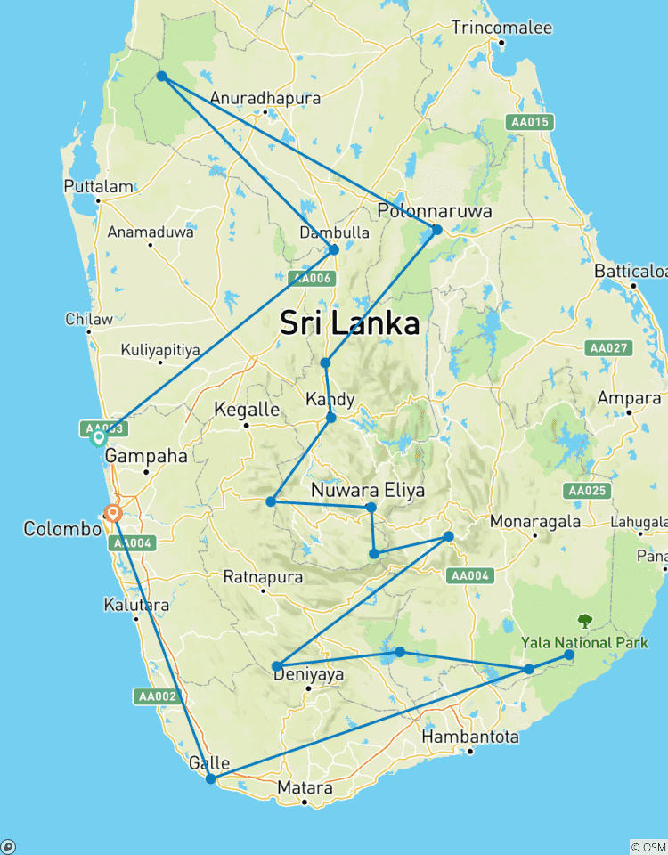 Circuito Excursión por la naturaleza y la vida salvaje en Sri Lanka - mejora gratuita disponible excursión privada para dos clientes de pago o más
