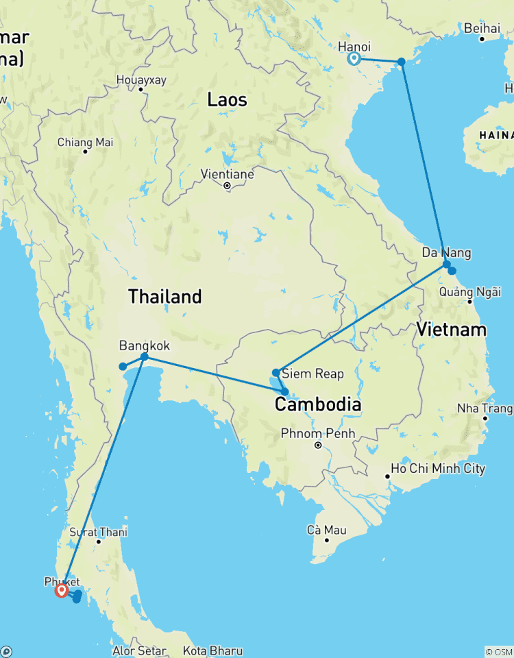 Glimpse Of Indochina In 14 Days (Vietnam, Cambodia, Thailand) Tour