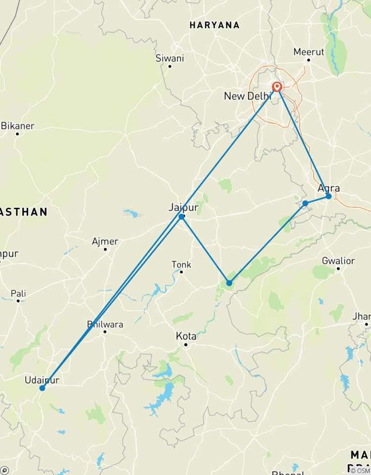 Circuito Circuito al triángulo de oro - 8 días