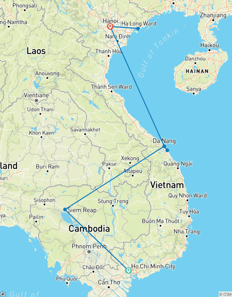Circuito Viaje Vietnam Camboya a Saigón, Angkor Wat, Hoi An, Hanói y bahía de Halong - 13 días