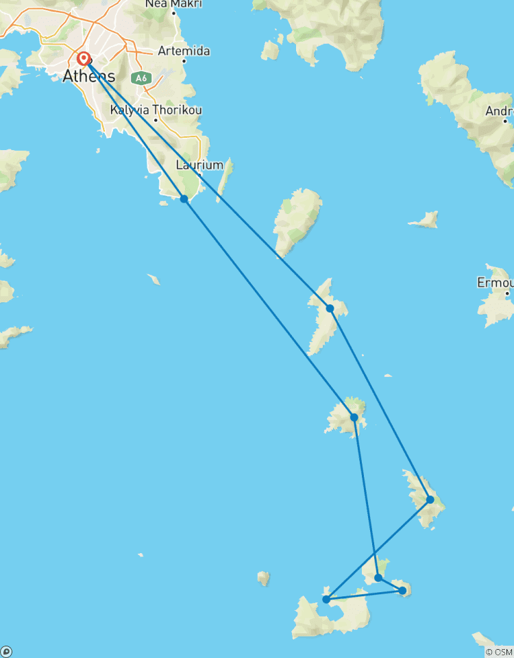 Cyclades - Aventure de luxe à la voile (catamaran) circuit