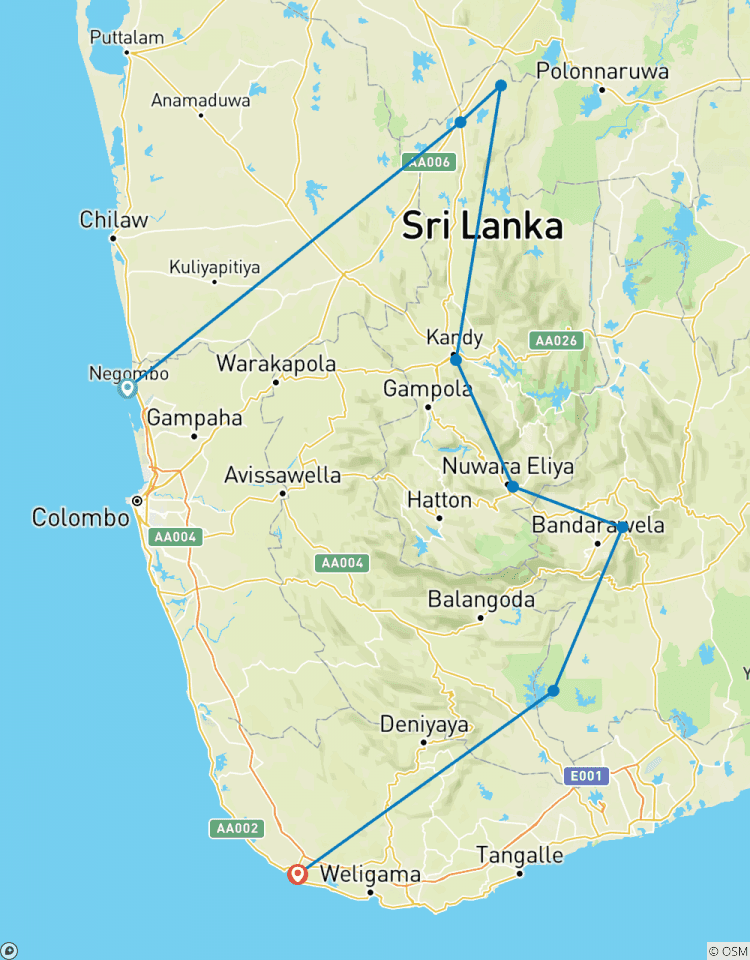 Le Sri Lanka à découvert circuit