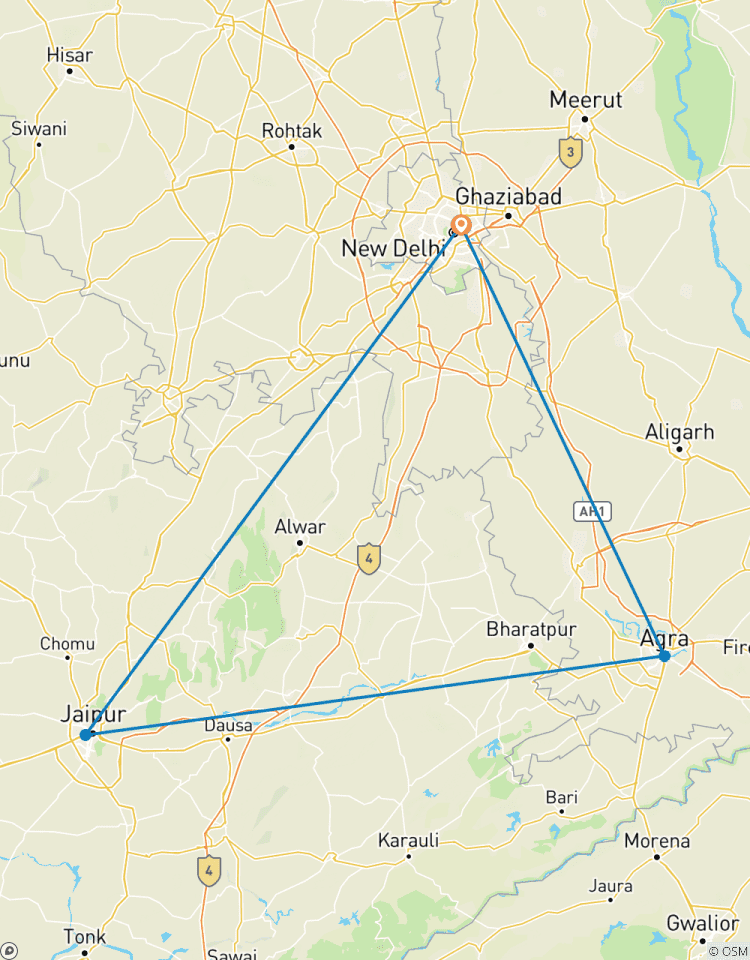 Circuito Desde Delhi : ¡¡¡Circuito de 05 días por el triángulo de oro Delhi Agra Jaipur!!!