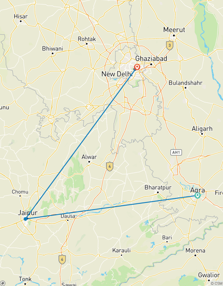 Golden Triangle Tour, 4 Night 5 Days Tour