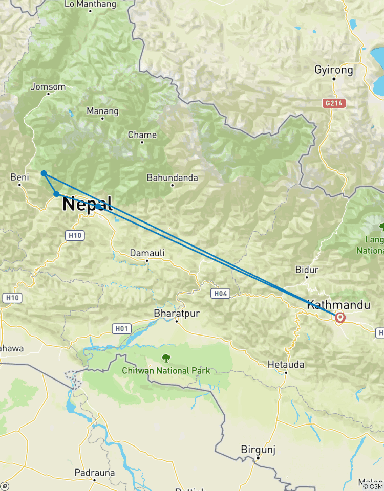 Ghorepani Poonhil View Trek (7 Tage & 6 Nächte) Rundreise