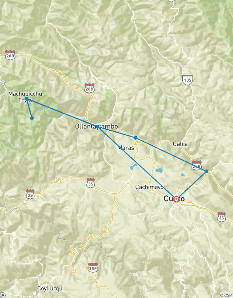 Forfait de voyage de 4 jours à Cusco : Cusco, Vallée Sacrée et Machu Picchu. circuit