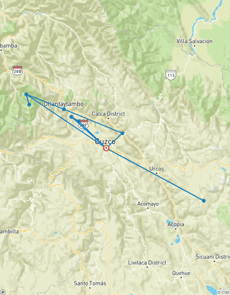 Forfait de voyage de 6 jours à Cusco : Cusco, Vallée Sacrée, Machu Picchu et Montagne Arc- en- ciel. circuit