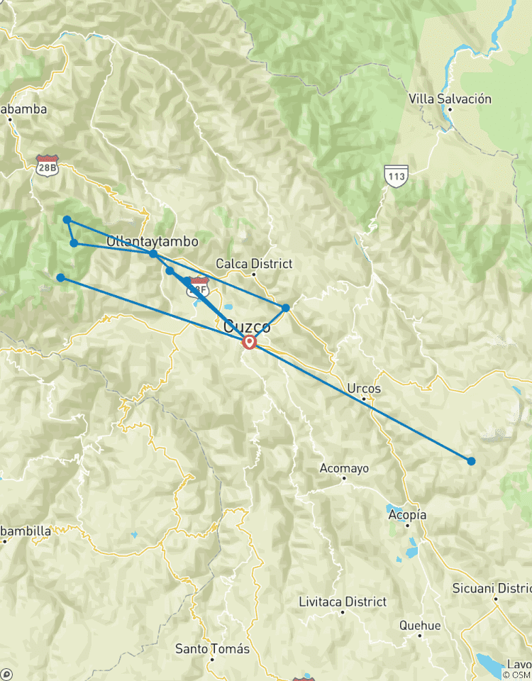 Forfait de voyage de 7 jours à Cusco : Cusco, Vallée sacrée, Machu Picchu, lac Humantay et montagne Arc- en- ciel. circuit