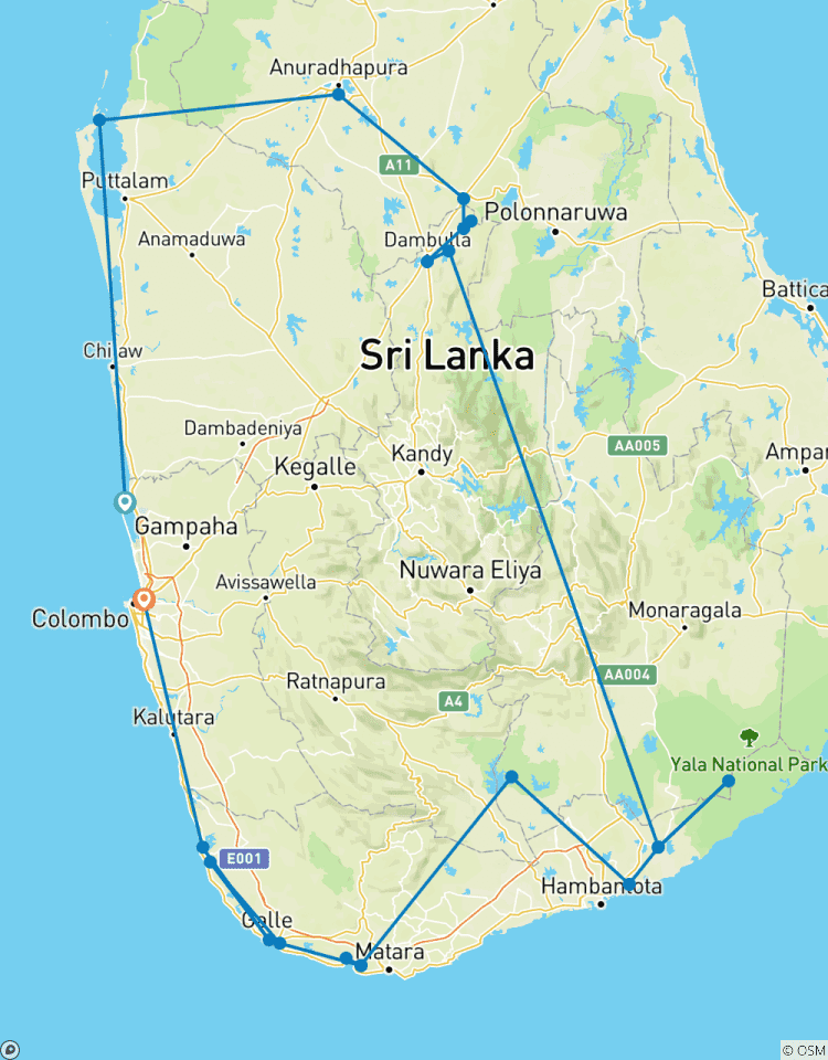 Sri Lanka Tierwelt & Natur Rundreise