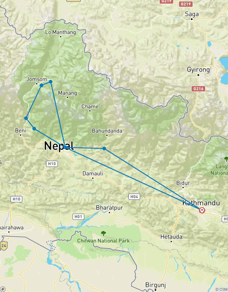 Circuito Circuito de Annapurna 17 días