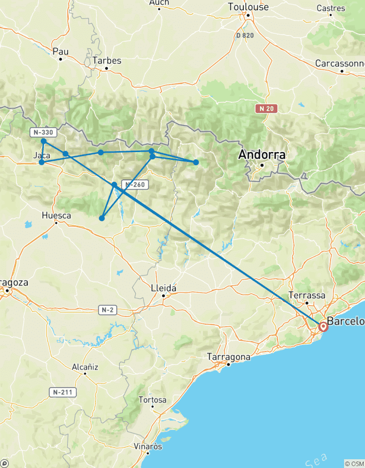 Wandertour in den spanischen Pyrenäen 10 Tage Rundreise