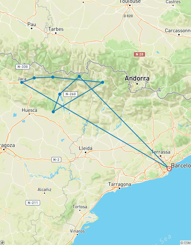 Wandern in den spanischen Pyrenäen 8 Tage Rundreise