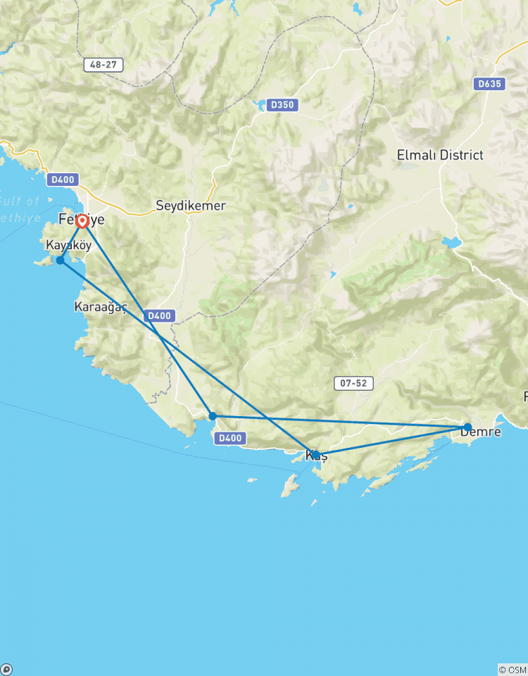 Fethiye Kekova Fethiye Segelreise Rundreise