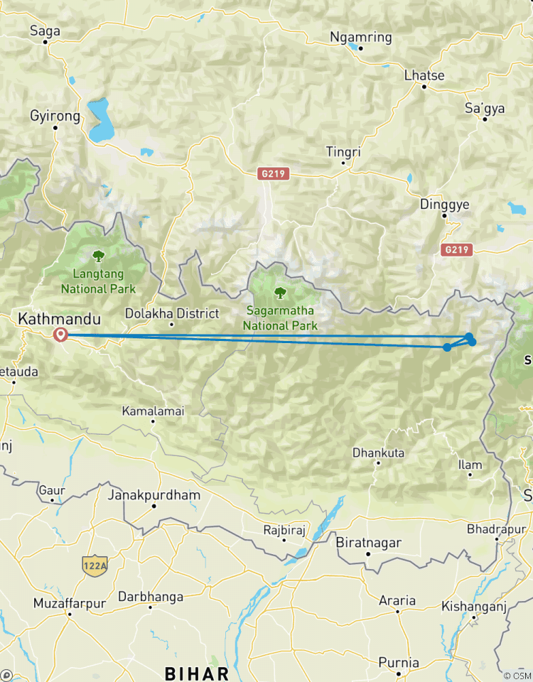 Circuito Circuito del campamento base sur del Kanchenjunga - 17 días