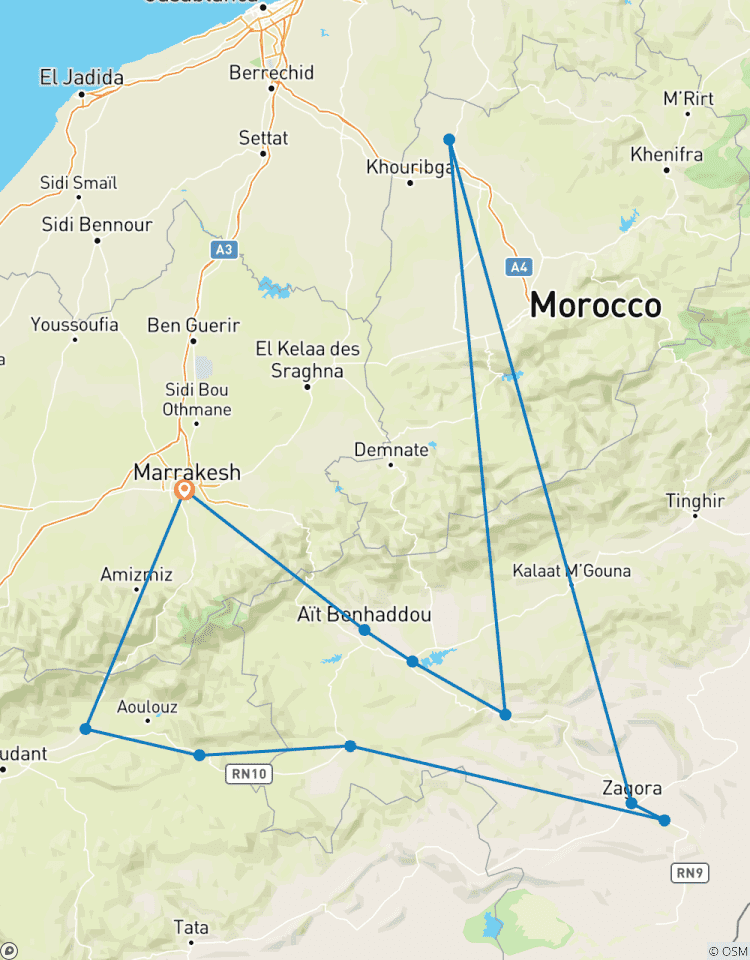 Sahara und Hoher Atlas, Privattour Rundreise