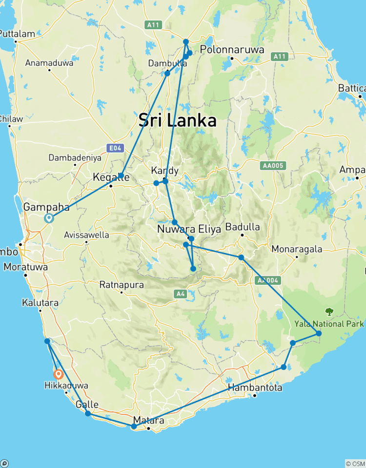 Romantic Journey in Sri Lanka Tour