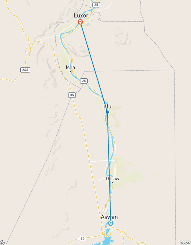 Au départ d\'Assouan, croisière sur le Nil de 3 jours et 2 nuits circuit