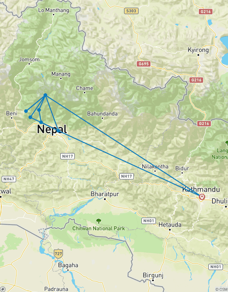 Circuito Excursionismo por el horizonte del Annapurna - Nepal