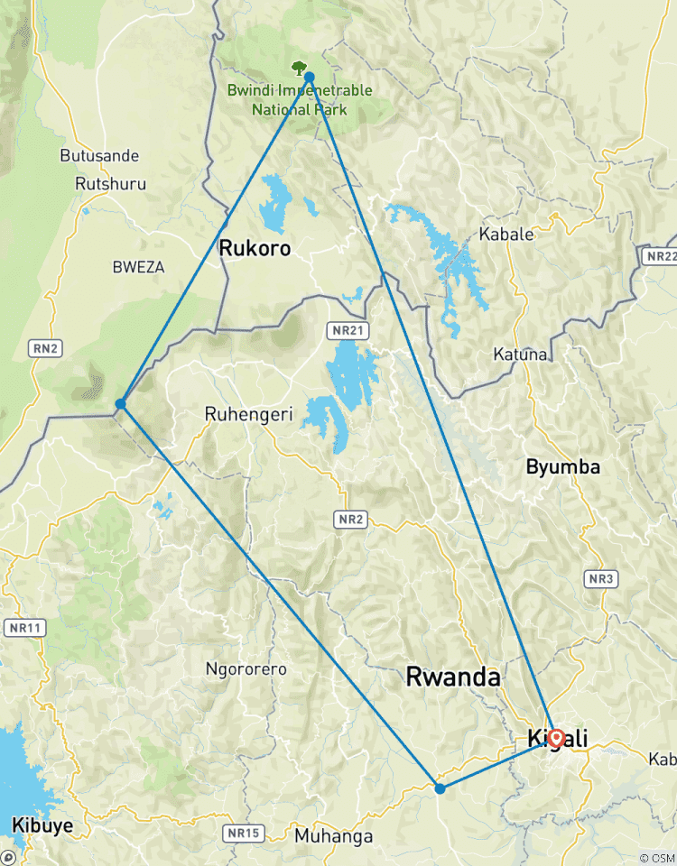 Circuito Experiencia Gorila Ruanda - Uganda de 6 días