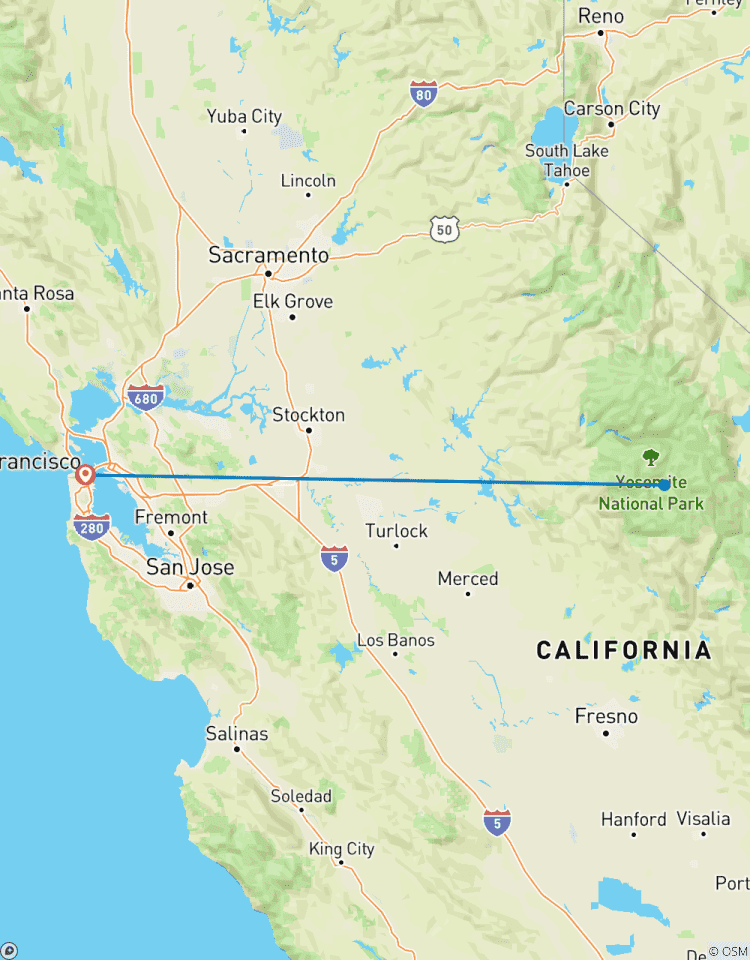 Circuito Excursión a Yosemite con alojamiento nocturno - 2 días