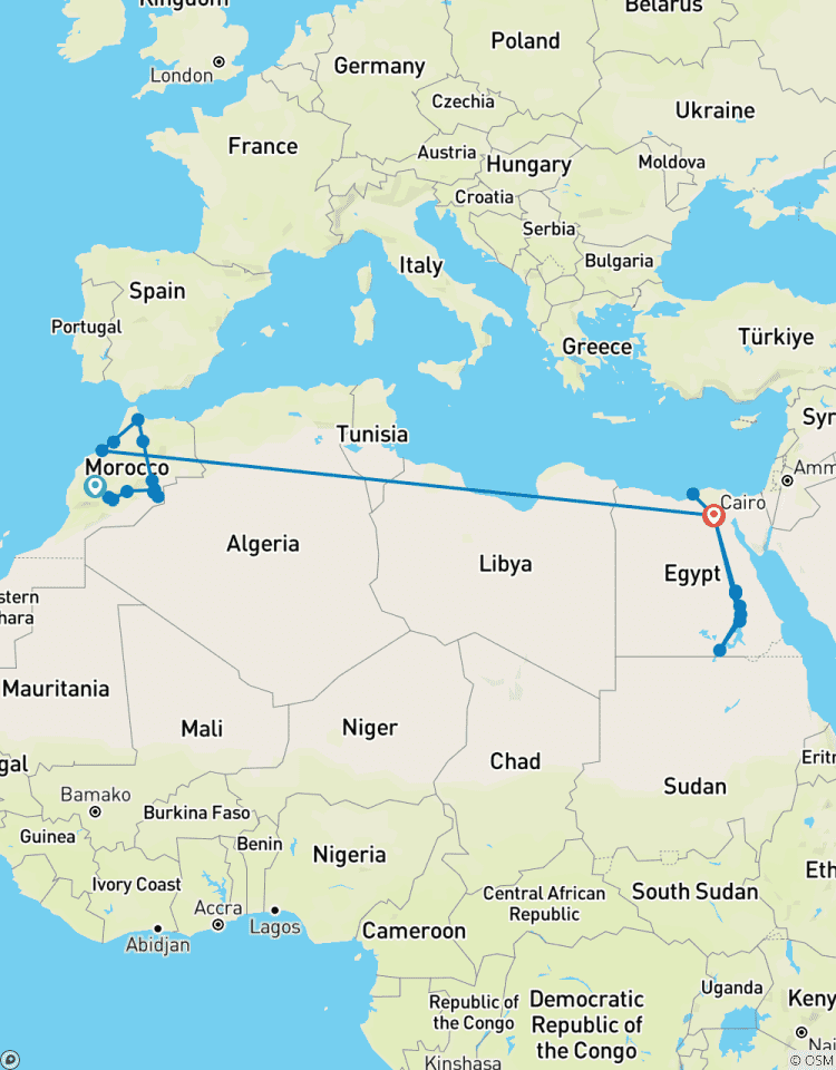 Circuito Lo más destacado de Marruecos y Egipto en 15 días