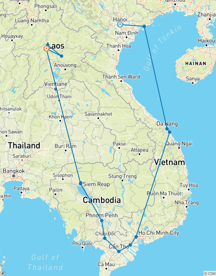Odyssée du Vietnam, du Cambodge et du Laos 20 jours circuit