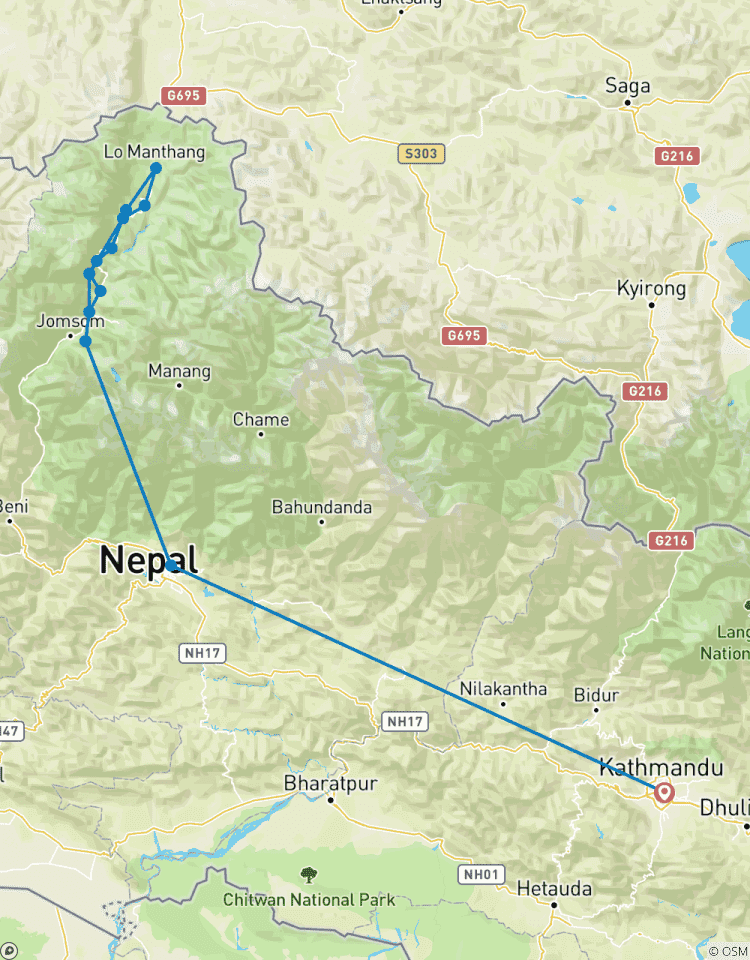 Upper Mustang Trekking Tour Rundreise