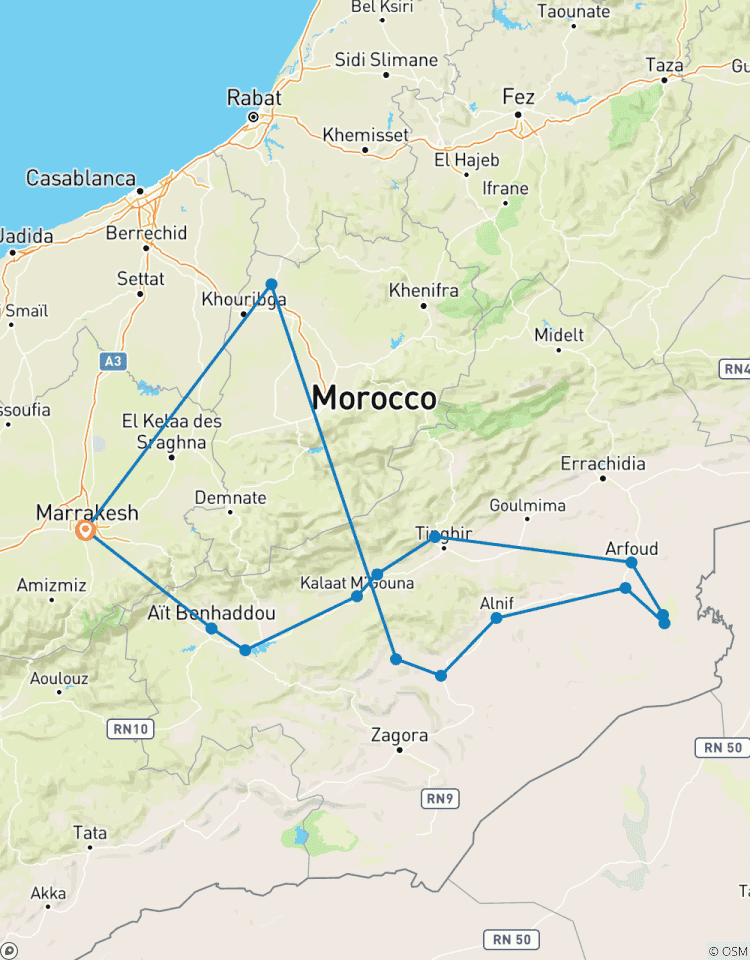 Merzouga Sand und Dünen, Privattour Rundreise