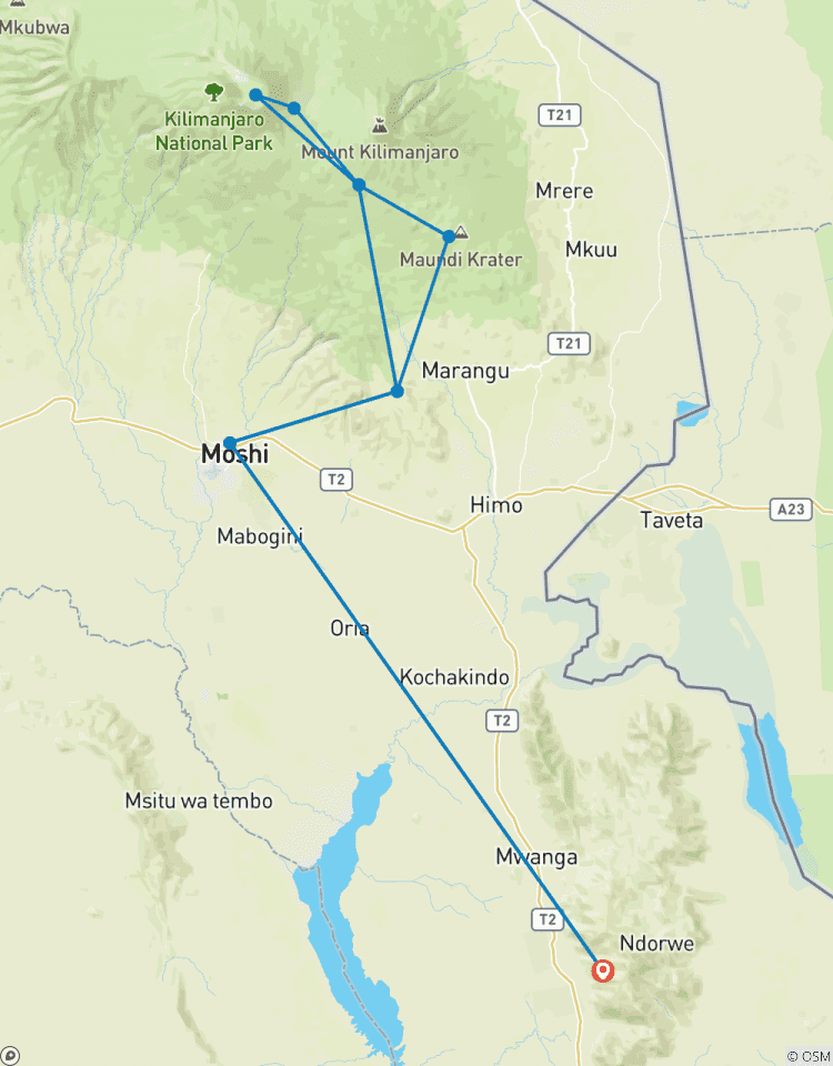 Circuito Kilimanjaro Ruta Marangu 8 Días *Todo incluido *