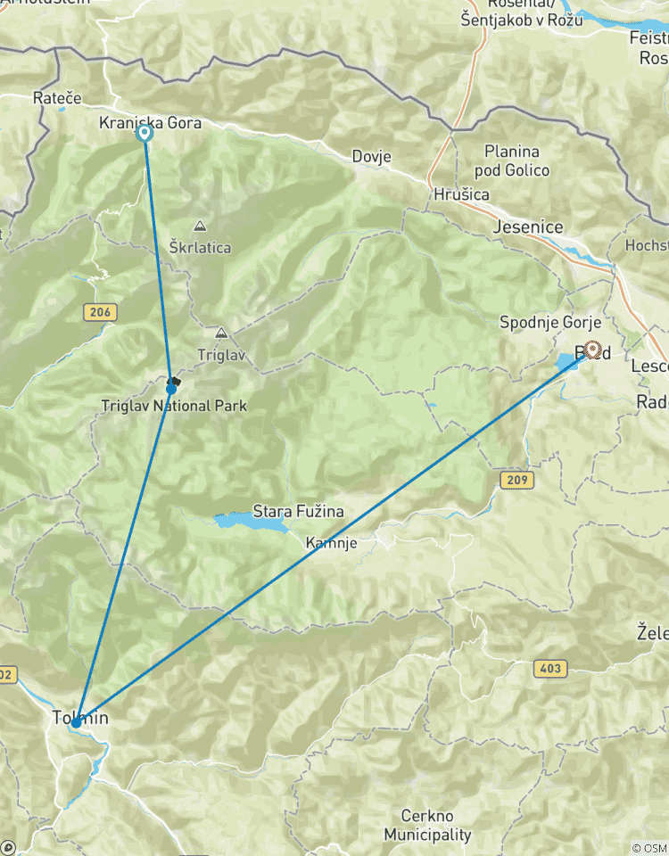 Circuito Travesía de los Alpes Julianos - Senderismo de cabaña en cabaña en Eslovenia