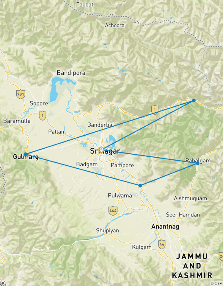 Verbluffend Kashmir-rondreis