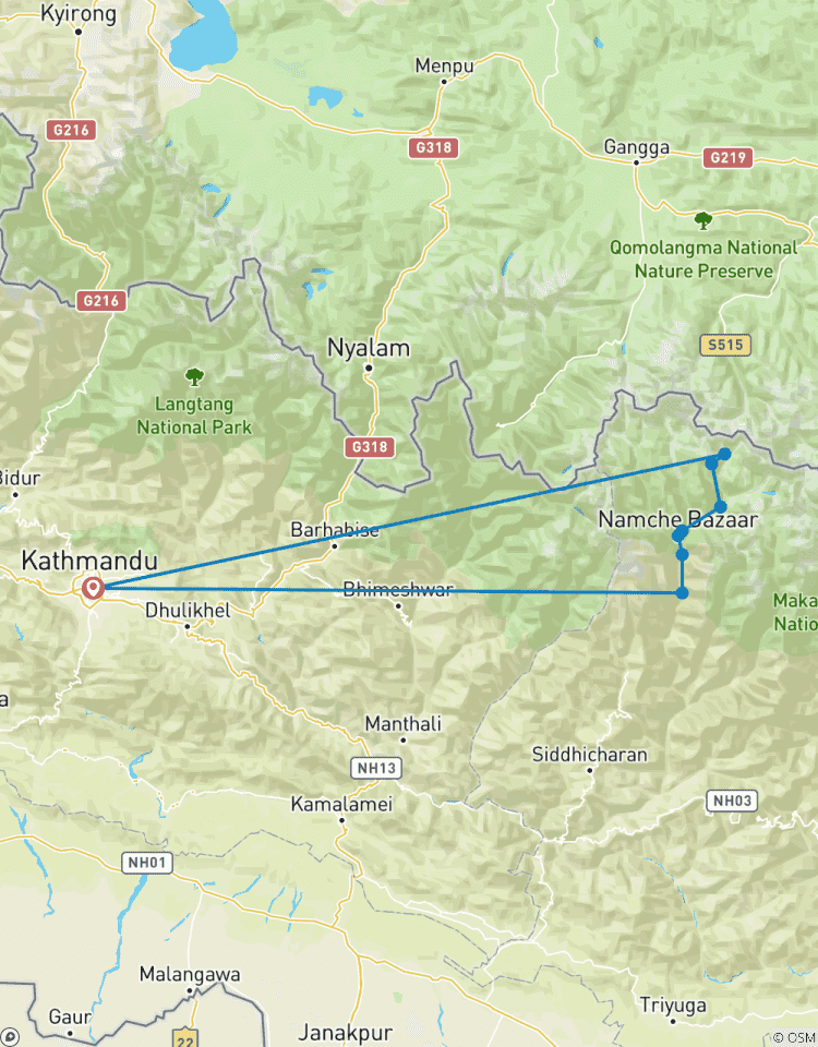 Everest Basislager - Luxuriöse Helikopter Trekking Tour Rundreise