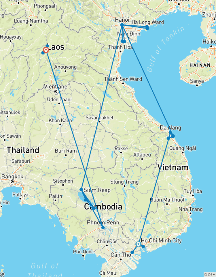 20 Days Vietnam, Cambodia, Laos Tour