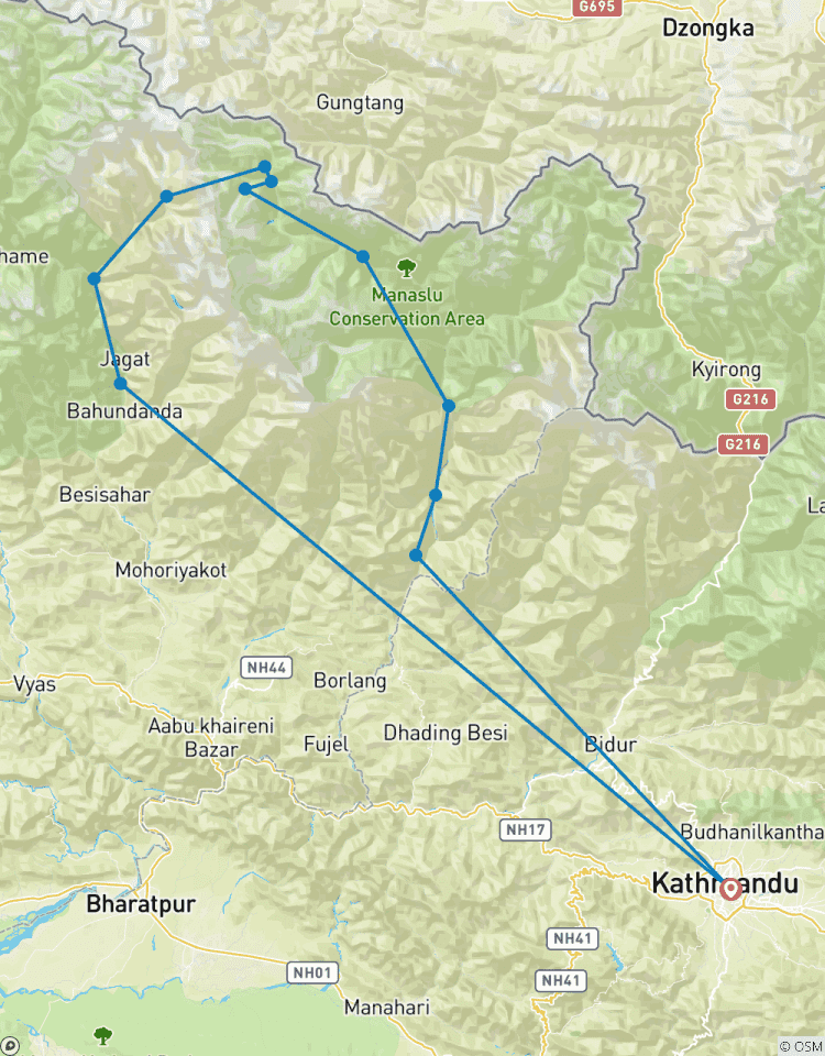 Manaslu Circuit Trek - 13 Tage Rundreise
