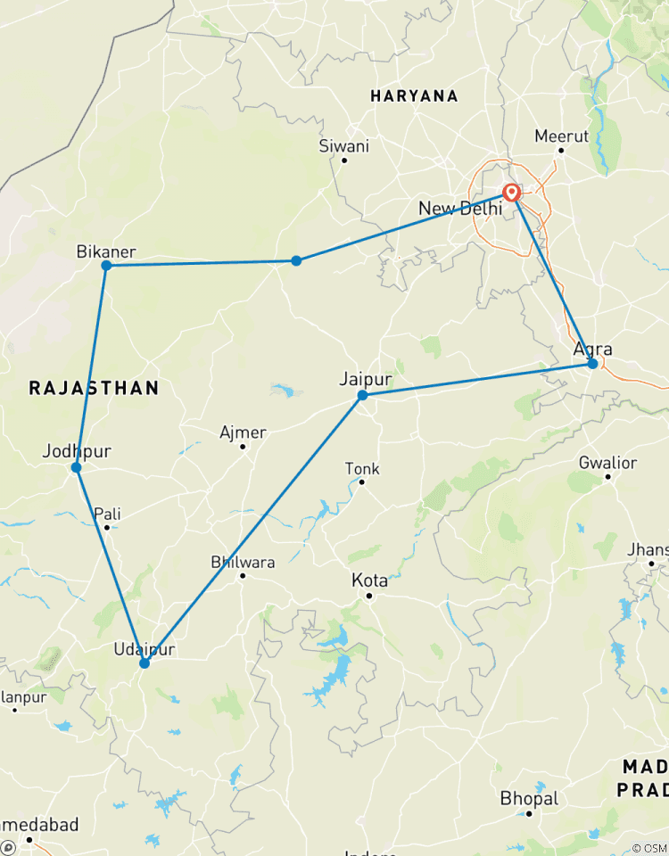 Rajasthan Rundreise mit Taj Mahal (10 Tage) Rundreise