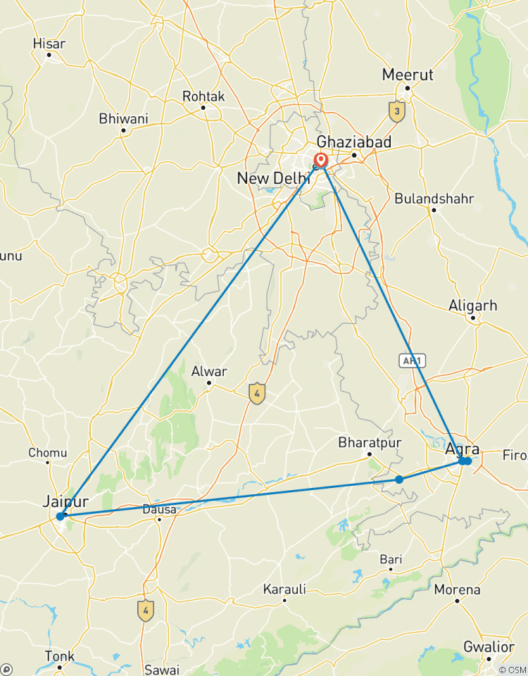 4-Day Private Golden Triangle Tour India – Delhi, Agra & Jaipur with Taj Mahal Tour
