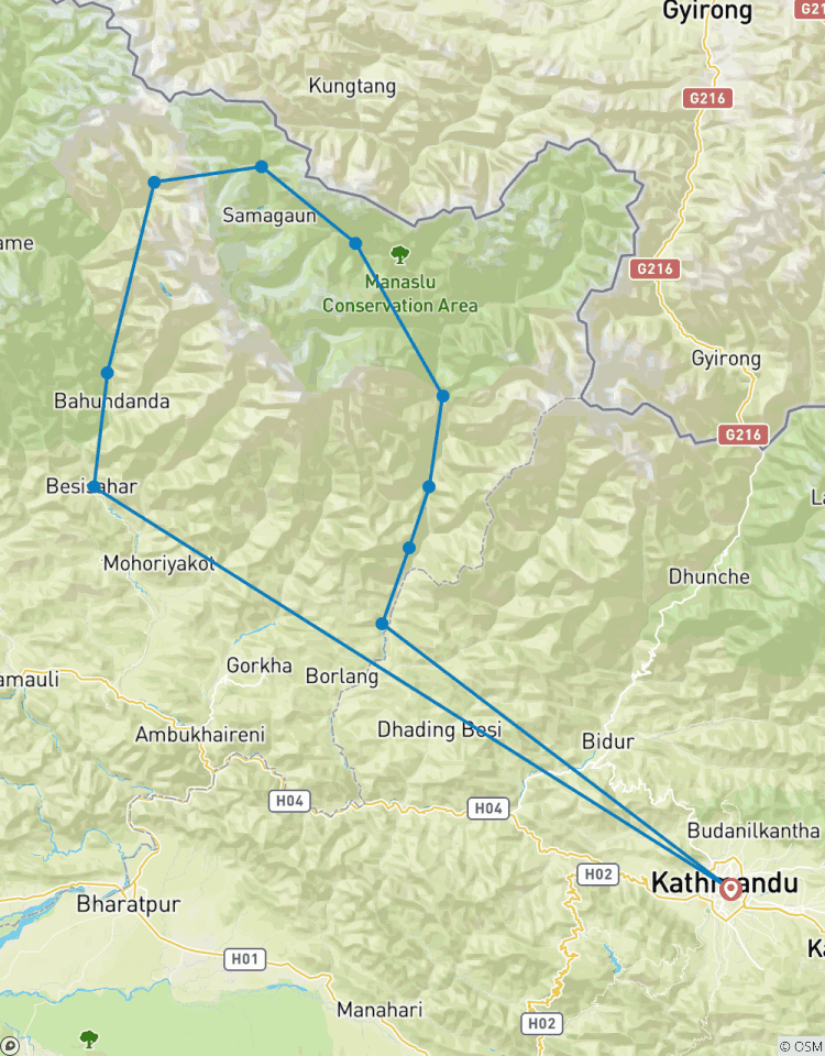 Manaslu Circuit Trekkingreise Rundreise
