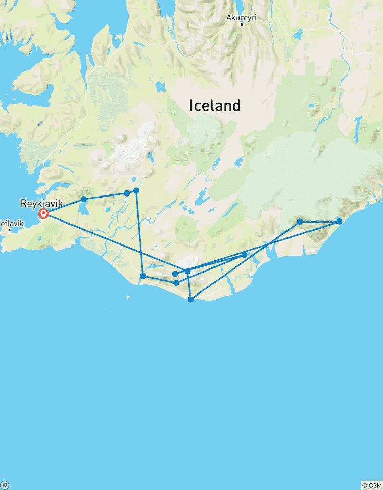 3 jours - Cercle d\'or, côte sud et lagune glaciaire de Jökulsárlón - circuit de groupe circuit