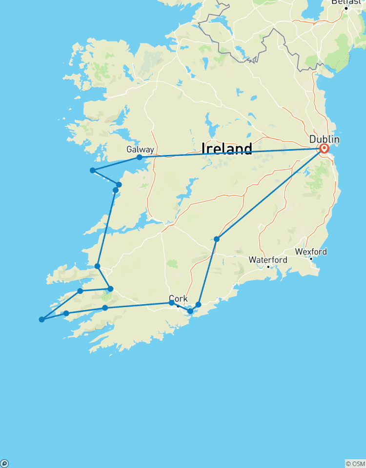 Irland nach Island Kleingruppentour durch Irland - 7 Tage Rundreise