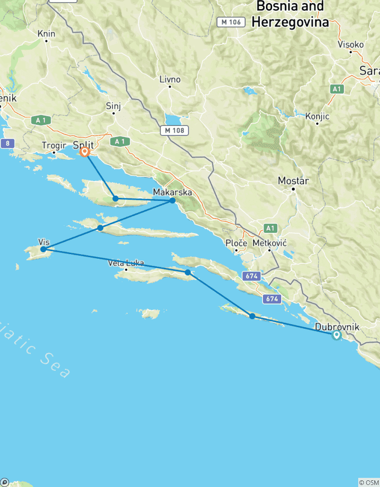 Adriatic Explorer from Dubrovnik (Premium Plus) - 8 days Tour