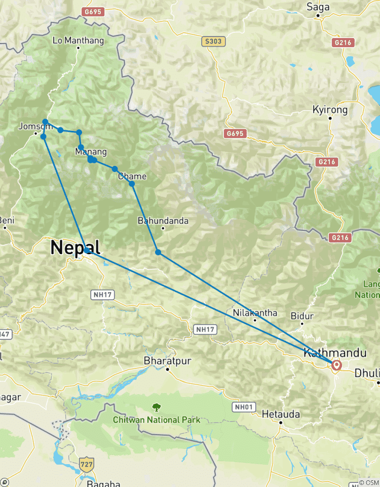 Circuito Trekking por el Circuito del Annapurna