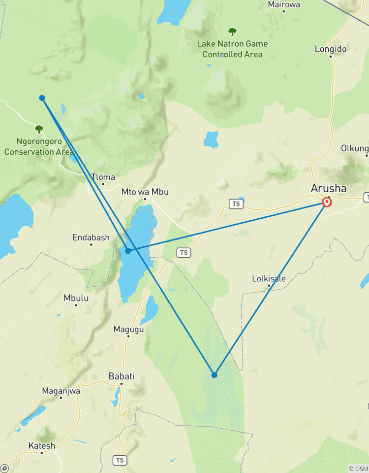Circuito Safari de 3 días por Tanzania