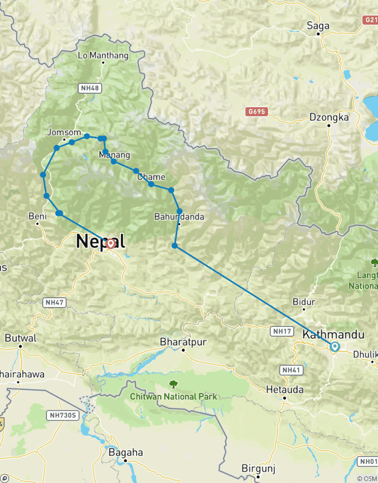 Annapurna Circuit Trek mit Tilicho See 18 Tage Rundreise