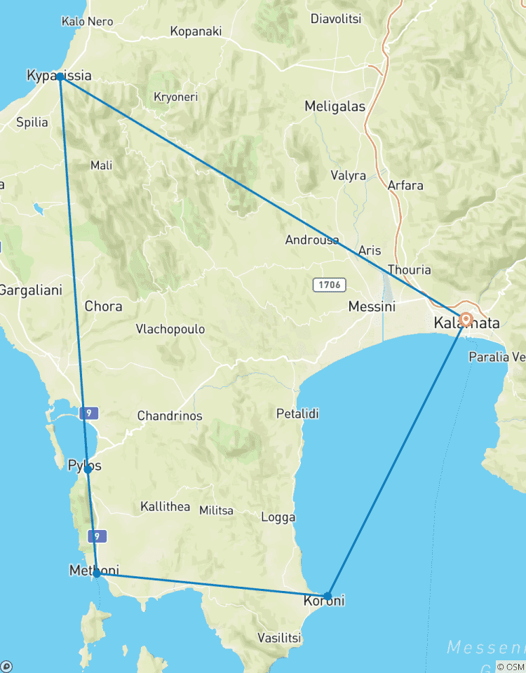 Circuito Circuito por la costa de Mesenia