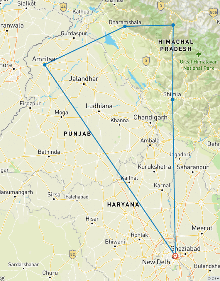 Circuit dans l\'Himachal Pradesh avec Amritsar et Dharamshala - 10 jours circuit