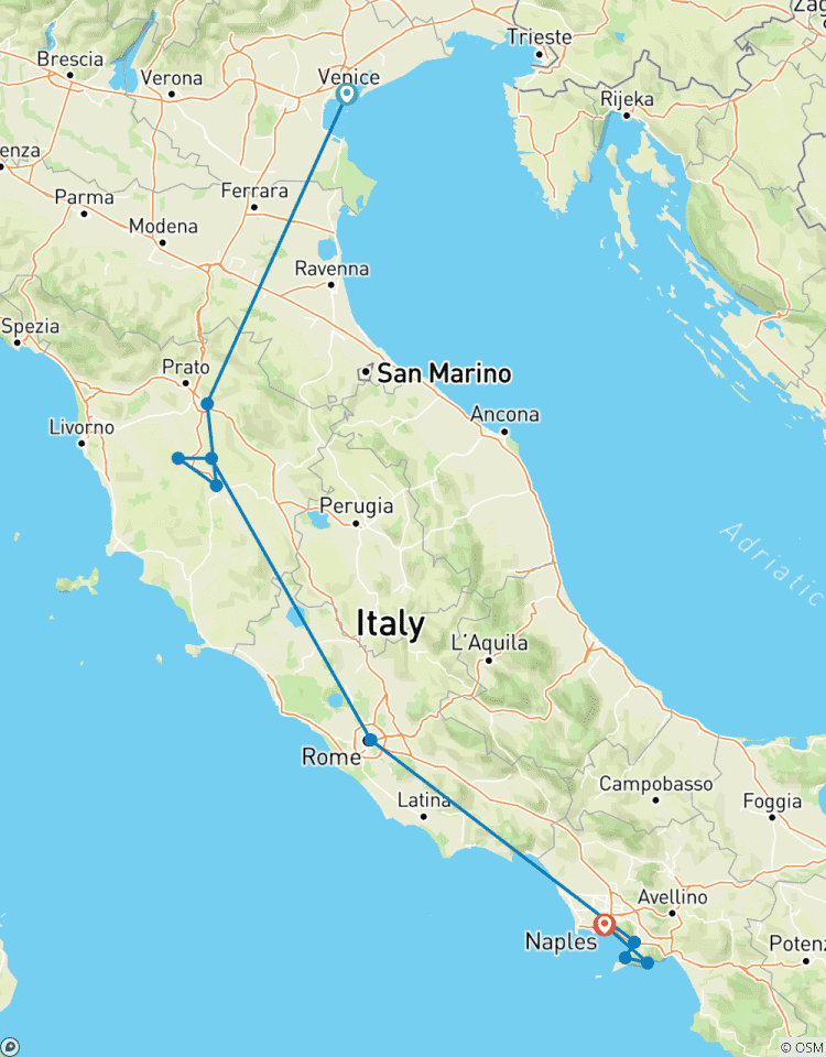 Circuito Eco - confort - circuito por Italia en tren