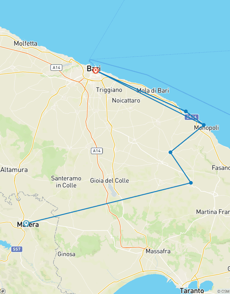 Circuito Matera y Apulia circuito privado de 5 días