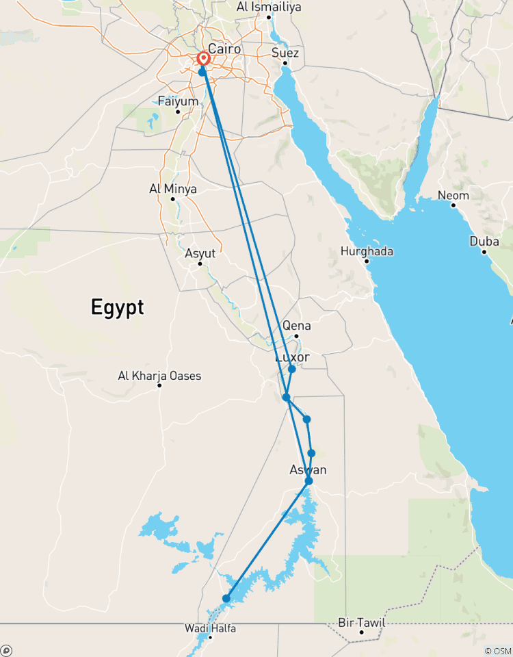 Vacances pas chères en Egypte - Le Caire, Louxor, Assouan, Abou Simbel - 11 jours avec train couchette, visites guidées et touristiques circuit
