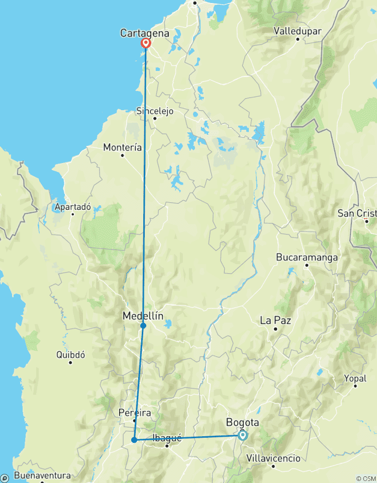 Service privé I Voyage à travers les hauts lieux de la Colombie : Bogota, la région du café, Medellín et Carthagène - Vols intérieurs inclus circuit