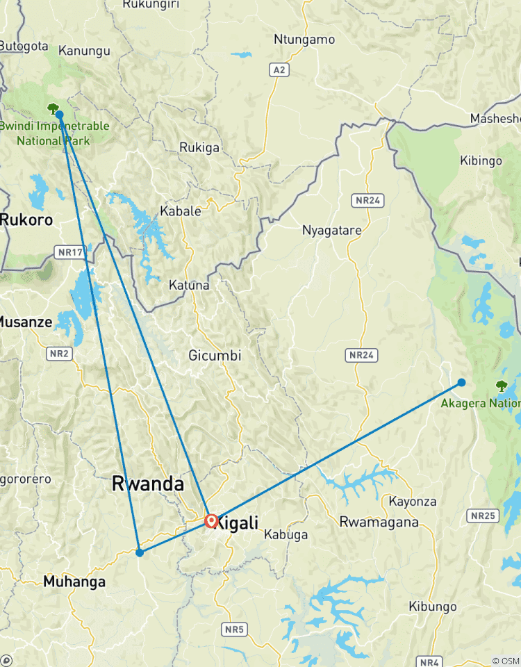 Circuito Aventura de exploración de gorilas - con experiencia Ruanda - Uganda